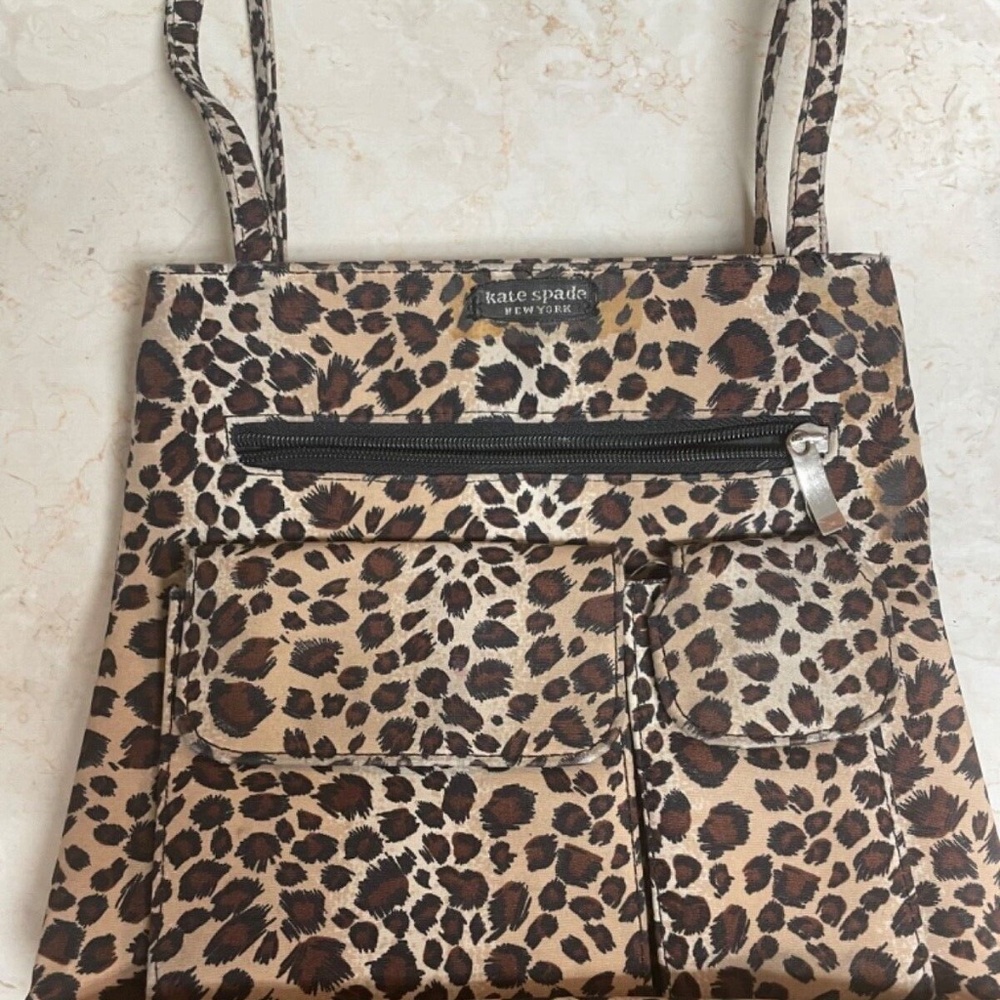 kate spade vintage y2k 90s cheetah leopard animal print purse
